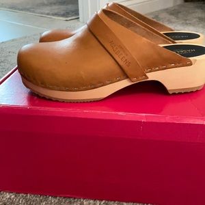 Swedish Hasbeens Husband black leather clog Women’s size EUR 38 / US 8